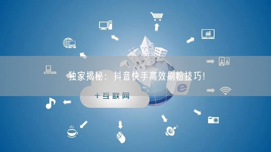 独家揭秘：抖音快手高效刷粉技巧！