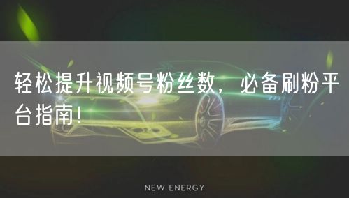 轻松提升视频号粉丝数，必备刷粉平台指南！