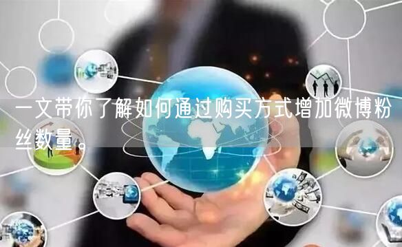 一文带你了解如何通过购买方式增加微博粉丝数量。