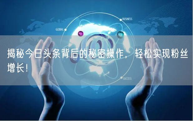 揭秘今日头条背后的秘密操作，轻松实现粉丝增长！