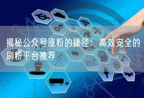 揭秘公众号涨粉的捷径：高效安全的刷粉平台推荐