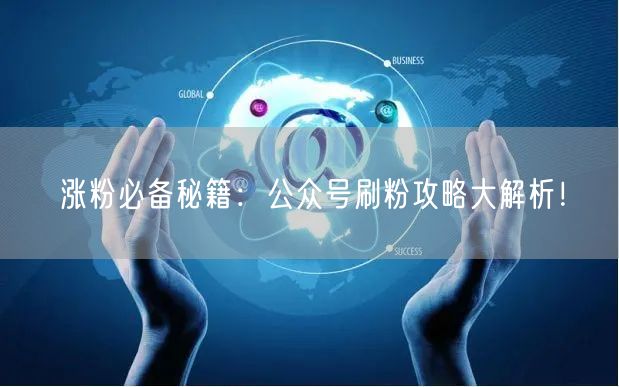 涨粉必备秘籍：公众号刷粉攻略大解析！